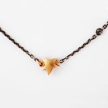 Ole Lynggaard · HALSBAND, Ole Lynggaard, sterling silvermed lås i 14k guld.
