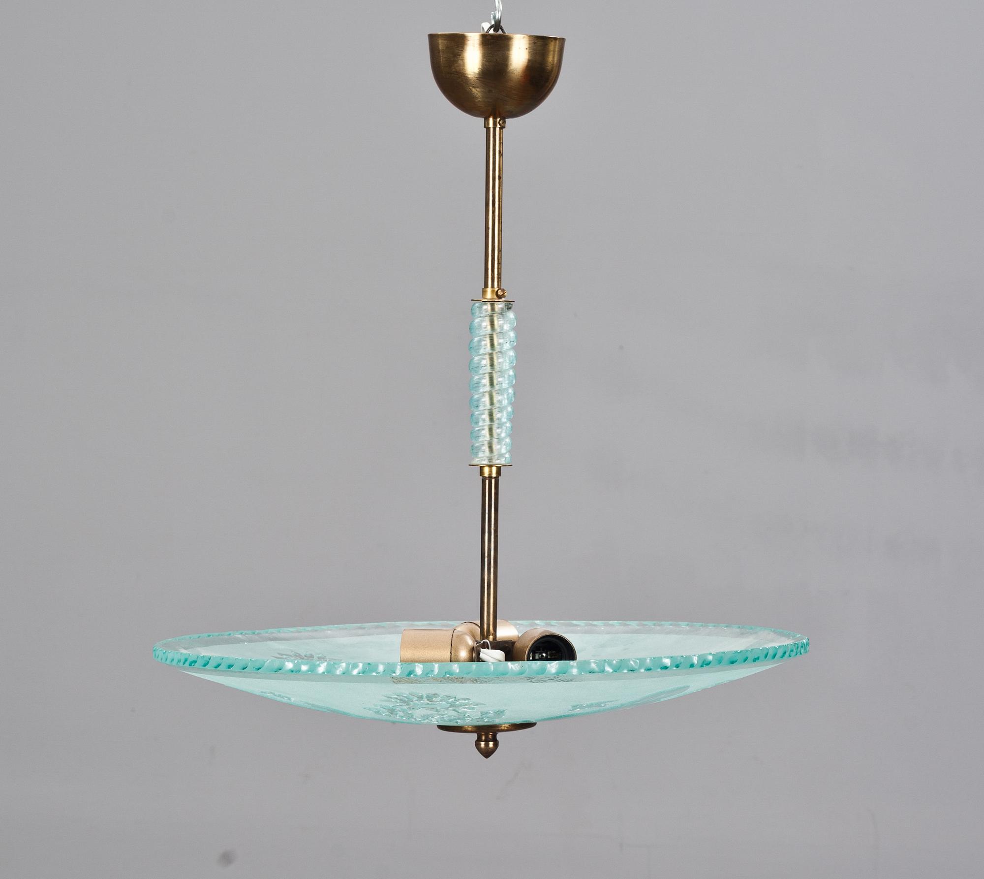 TAKLAMPA, art deco 1930-tal.