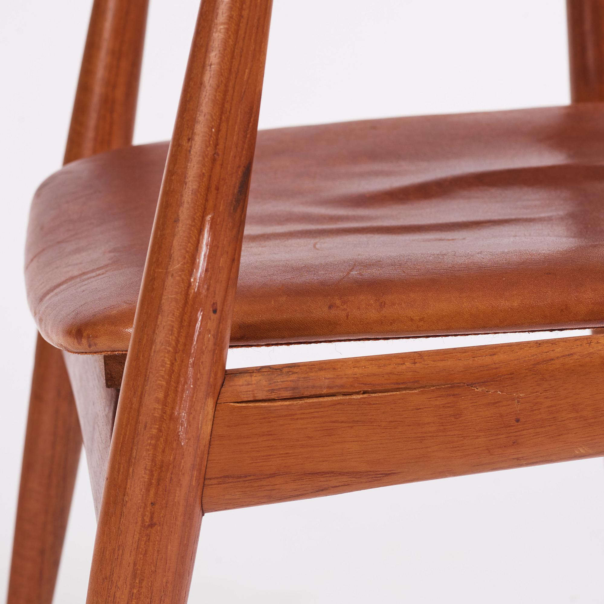 Hans J Wegner, karmstol, modell CH-35, för Carl Hansen & Son, Danmark 1950-60-tal.