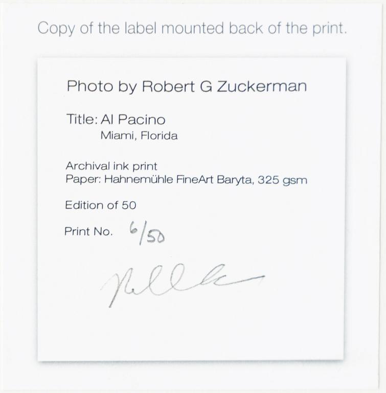 Robert Zuckerman, "Al Pacino, Miami, Florida".