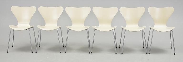 STOLAR, 6st. "Sjuan", Arne Jacobsen, Fritz Hansen.
