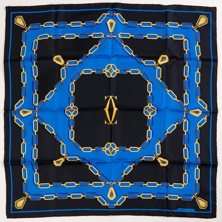 Cartier, scarf.