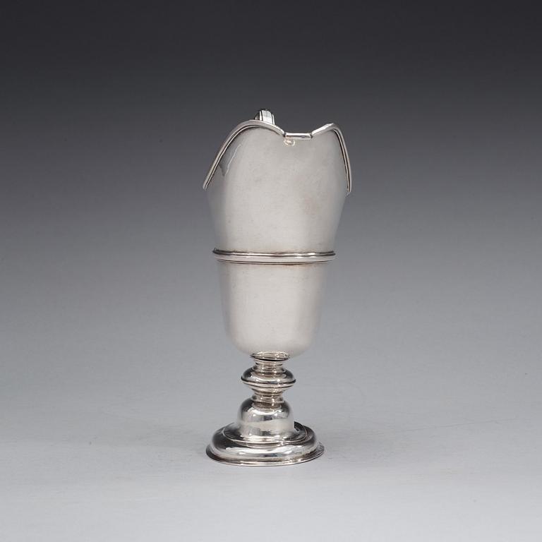 A Swedish 18th century silver ewer, marks of Johan Lund, Stockholm 1722.