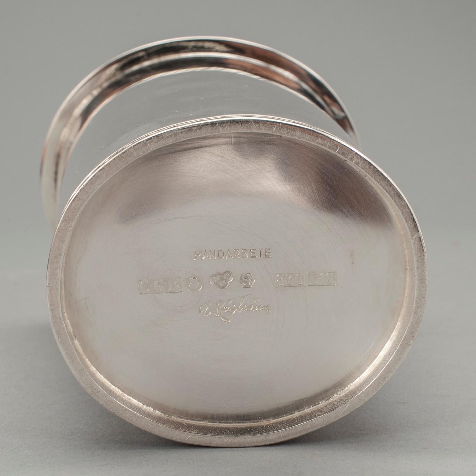 VAS, silver, CG. Råström, Stockholm 1976. Vikt ca 300 gram.