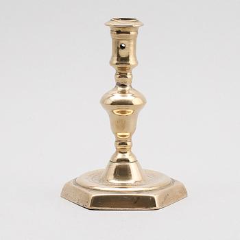 LJUSSTAKE, brons, 1600-/1700-tal.
