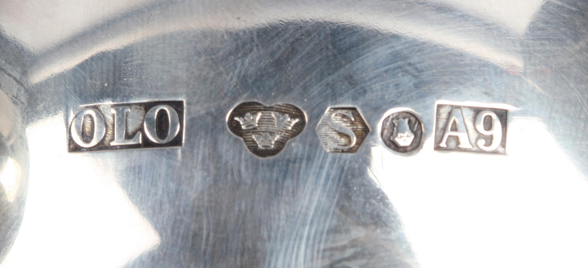 BÄGARE. Silver. Oscar L Olausson, Stockholm, 1951.