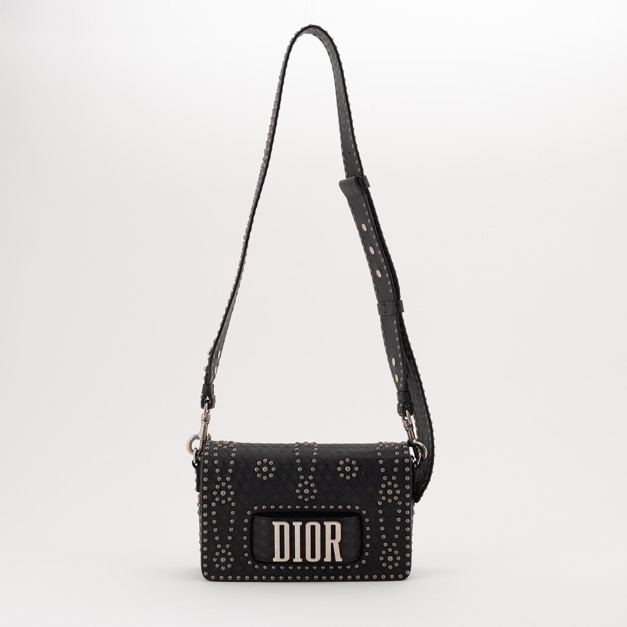 Christian Dior, an embossed, studded leather 'J'Adior' handbag.