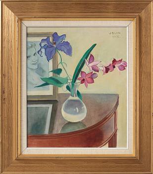 Einar Jolin, Still life with flowers.