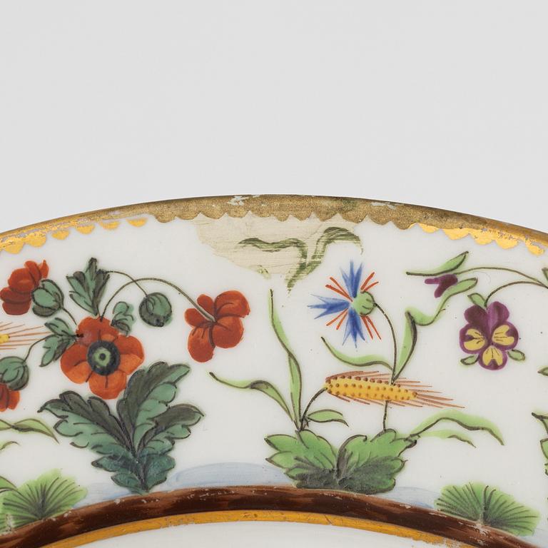 Tallrikar, 8 st, Duc d'Angoulême, Paris, Frankrike, 1790-1829.