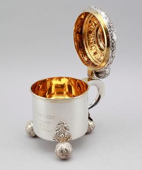 STOP, silver, GAB, Stockholm 1911. Vikt ca 585 gram.