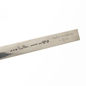 Wiwen Nilsson, Letter opener, sterling silver, Anders Nilsson, Lund 1963.