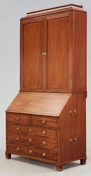 A late Gustavian 18th century writing cabinet by J. C. Linning, master 1779.