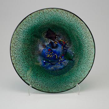 Bertil Vallien Artist Collection glass plate from Kosta Boda.