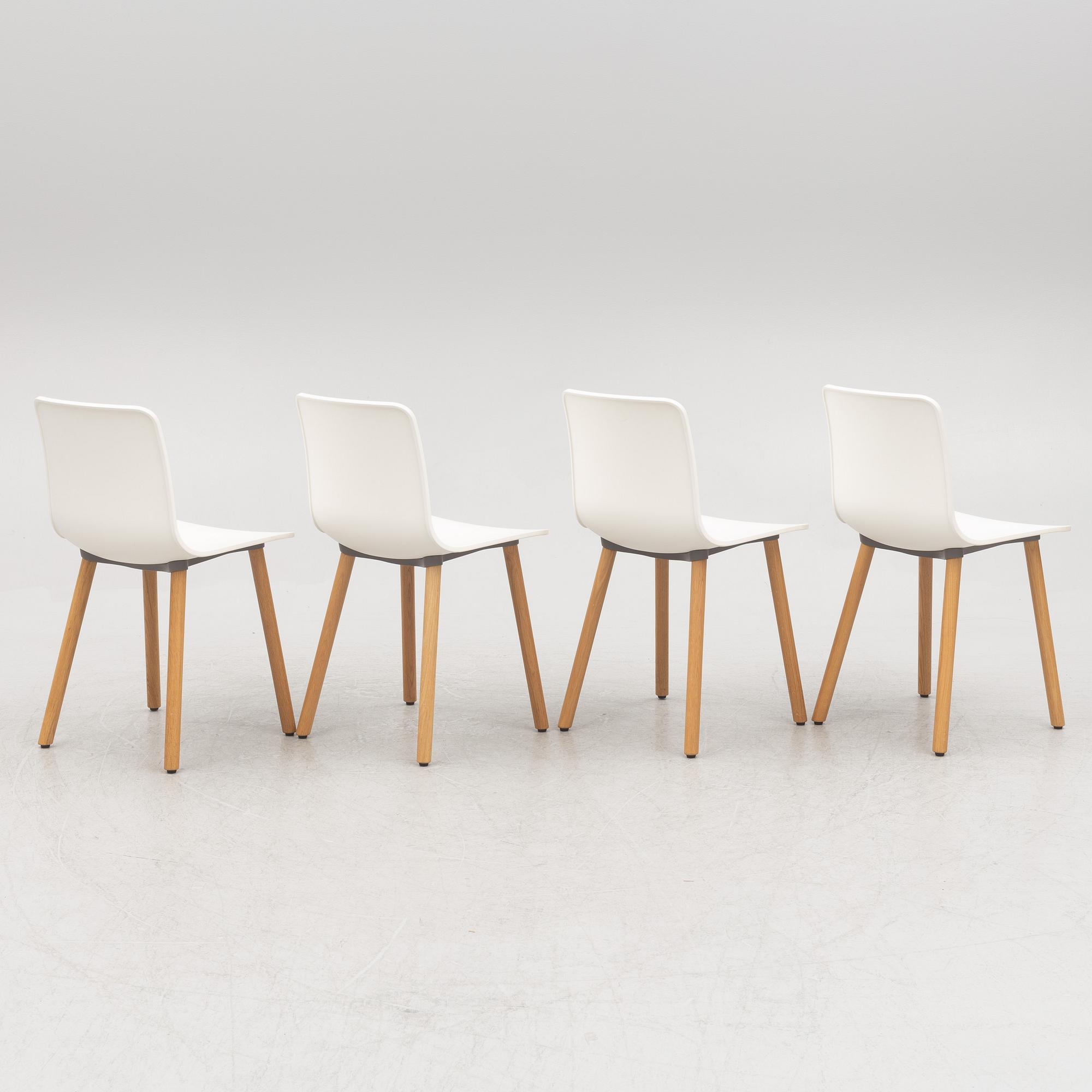 Jasper Morrison, a set of four 'HAL' chairs, Vitra 2015.