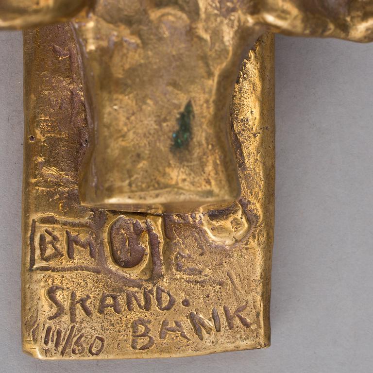 BROR MARKLUND, väggskulptur, brons, signerad, numrerad 11/60.