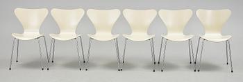 STOLAR, 6st. "Sjuan", Arne Jacobsen, Fritz Hansen.