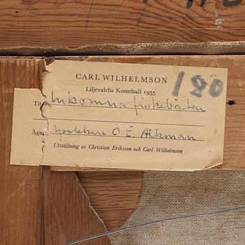 Carl Wilhelmson, "Inkomna fiskebåtar" (Fishing boats).