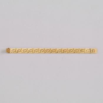 WIWEN NILSSON, armband, Lund 1965, 18k.