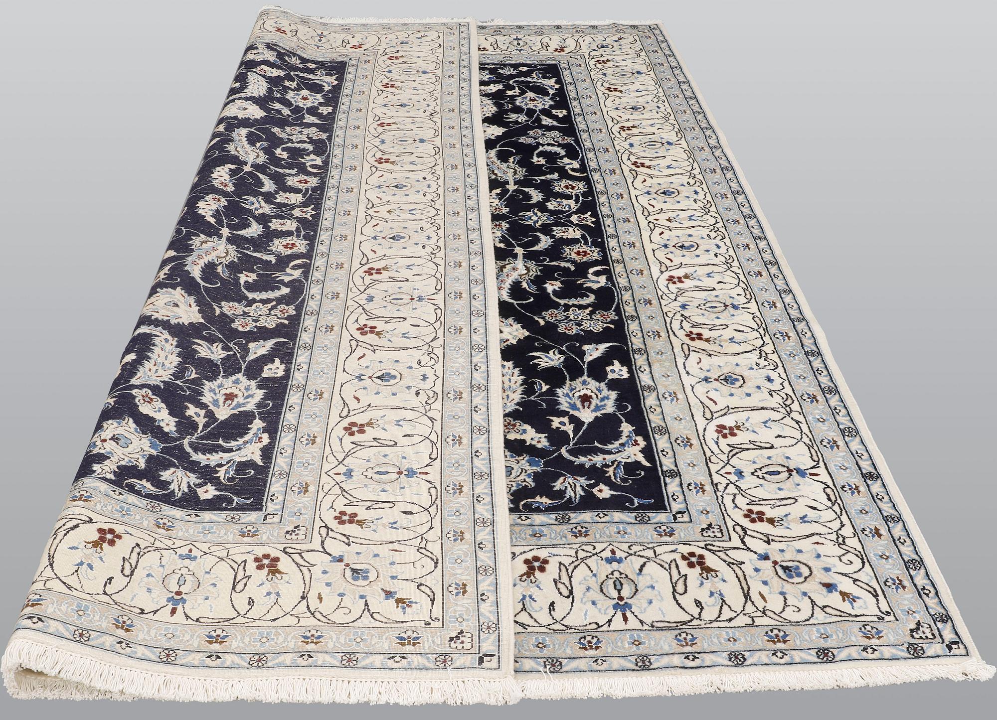 A carpet, Nain, part silk, ca 350 x 247 cm.