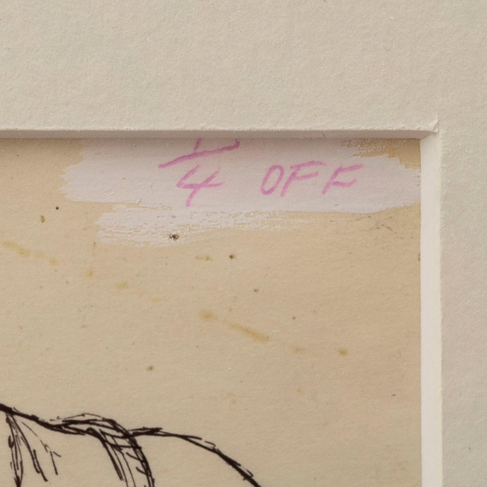 ILON WIKLAND, ink on paper, signed.