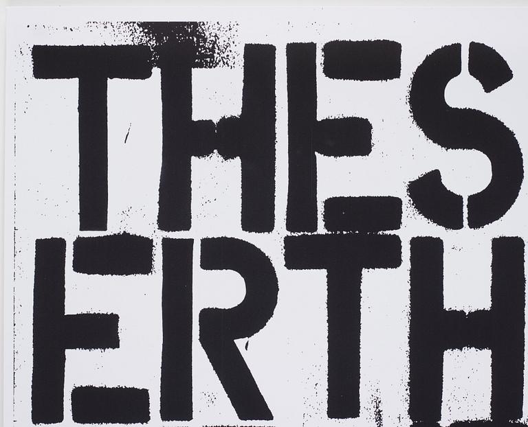 Christopher Wool and Felix Gonzalez-Torres, "Untitled (The Show is Over)".