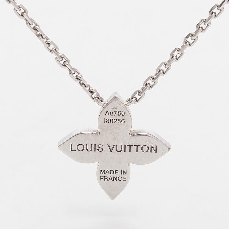 Louis Vuitton, kaulakoru, "Idylle Blossom Pendant", 18K valkokultaa ja timantteja.
