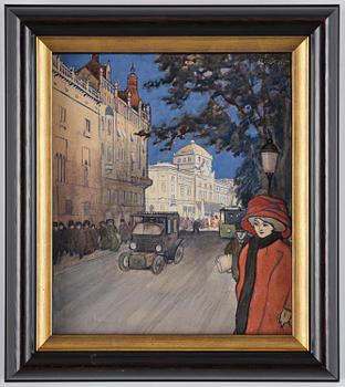 Per Lindroth, Promenad vid Dramaten.