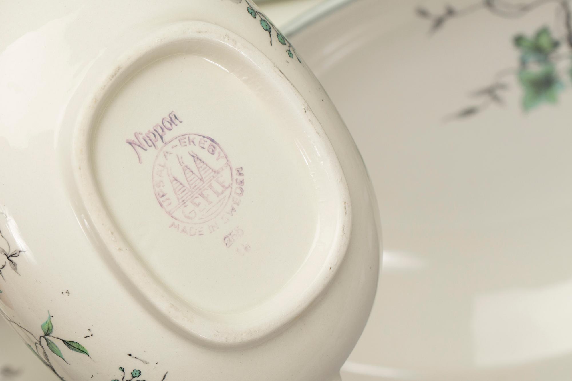 SERVISDELAR, 24 st, porslin, "Nippon", Upsala Ekeby.