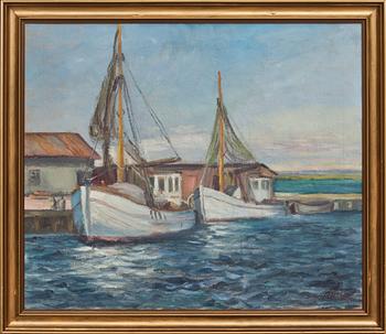 OKÄND KONSTNÄR, olja på duk, Danmark, signerad Hansen.