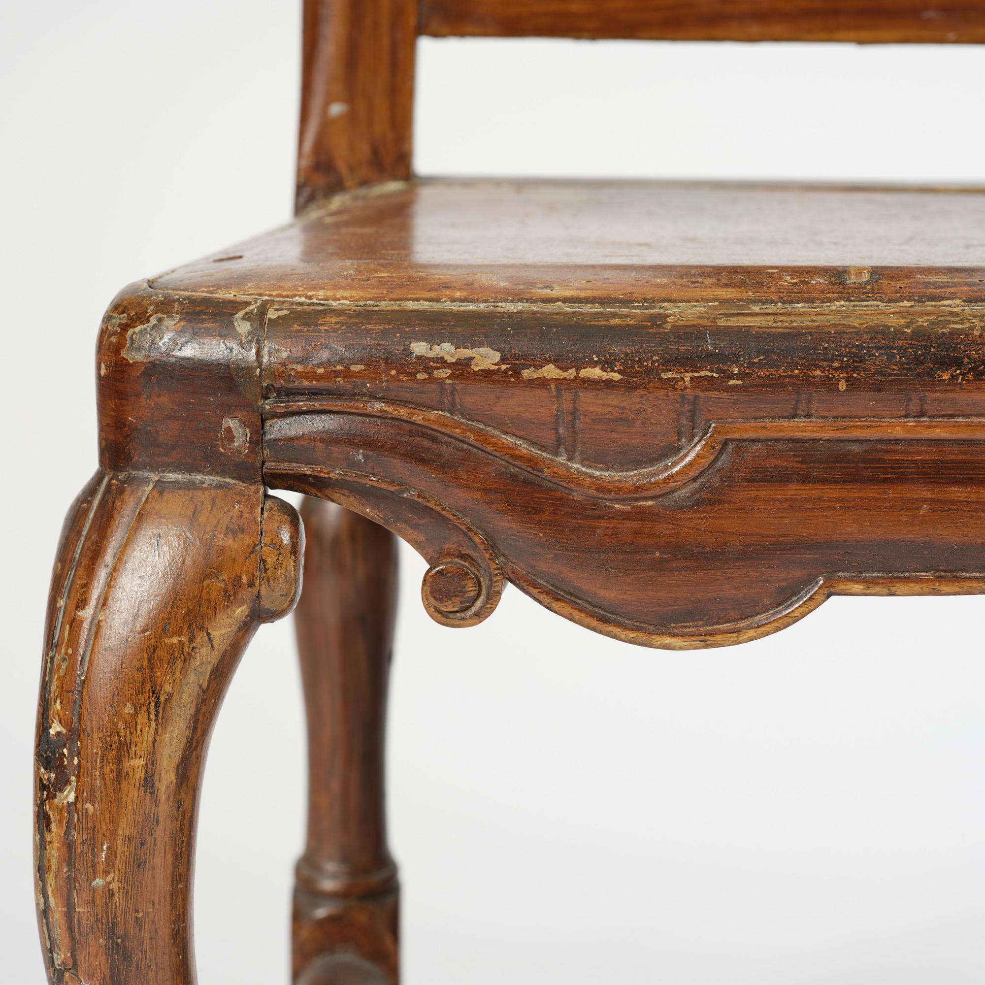 Stolar, ett par, Stockholmsarbeten, 1700-talets mitt, Senbarock.