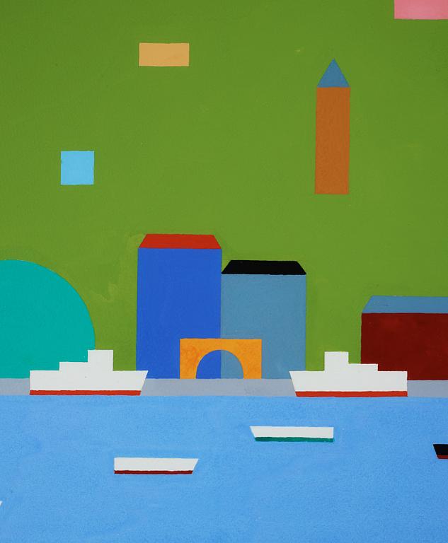 KG Nilson, gouache, signed KG Nilson and dated 2011.