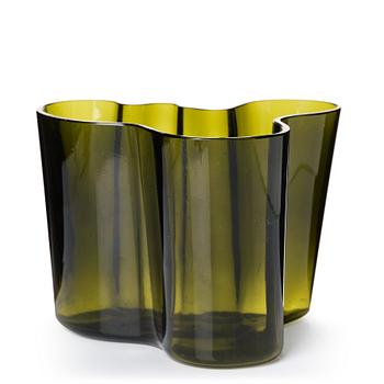 32. Alvar Aalto, a "Savoy/3030" dark green glass vase, Iittala Glassworks, Finland ca.