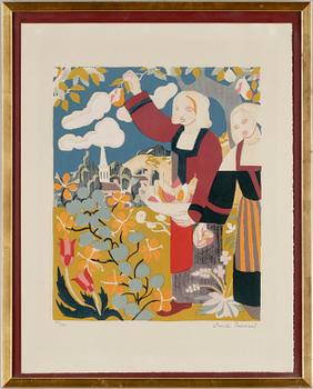 Émile Bernard · EMILE BERNARD, färglitografi, sign o numr 354/360.