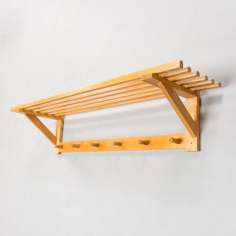 A late 1940s wooden clothes rack '8010' by Asko, Finland.