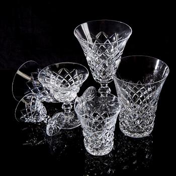 Fritz Kallenberg,a 72 pcs "Rut" glass service from kosta Boda later part of the 20th century.