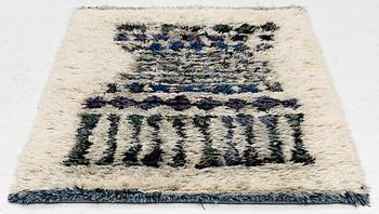 Leena-kaisa Halme, a Finnish 'Kuura' (Frost) long pile rya rug for Neoviu, c. 153 x 105 cm.