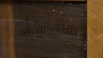 ALBERT FRIEDRICH SCHRÖDER, olja på duk, signerad.