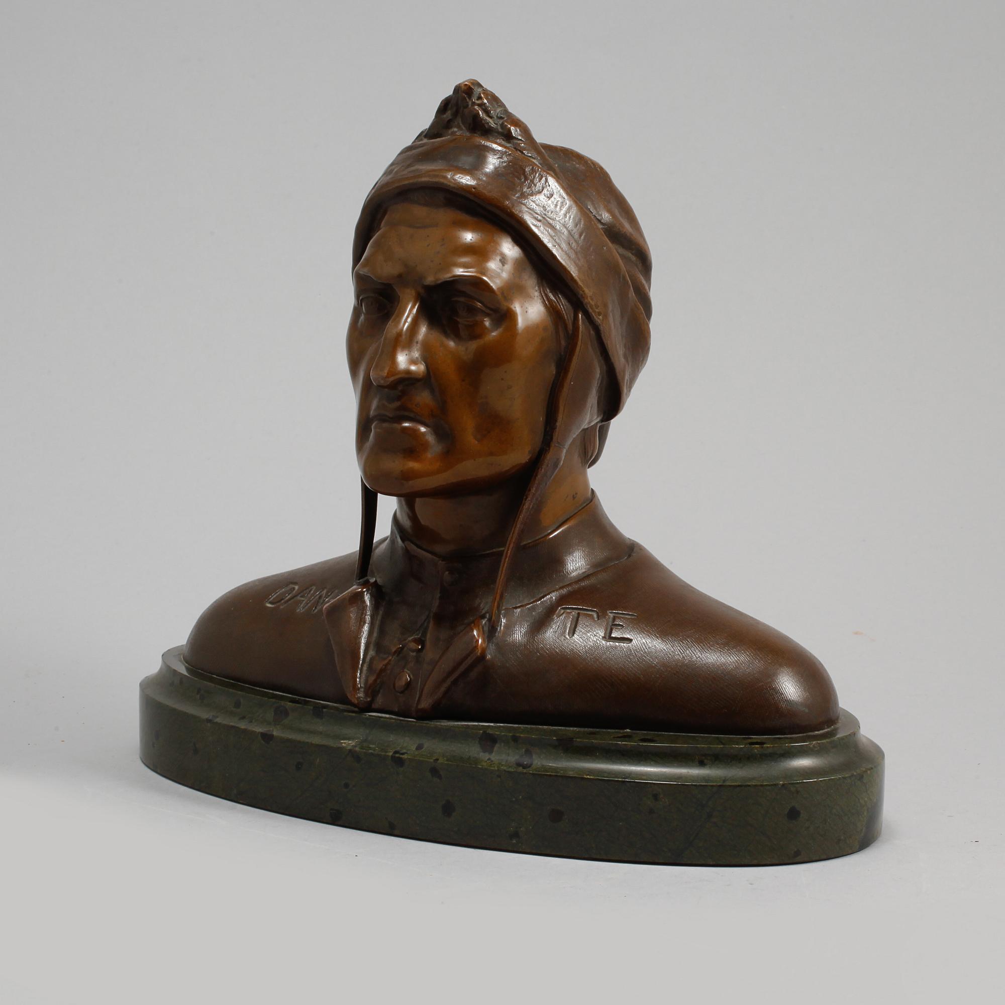 SKULPTUR, patinerad brons och sten, 1900-tal.