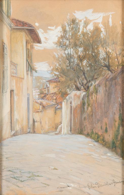 Elin Danielson-Gambogi, Street view from Italy.