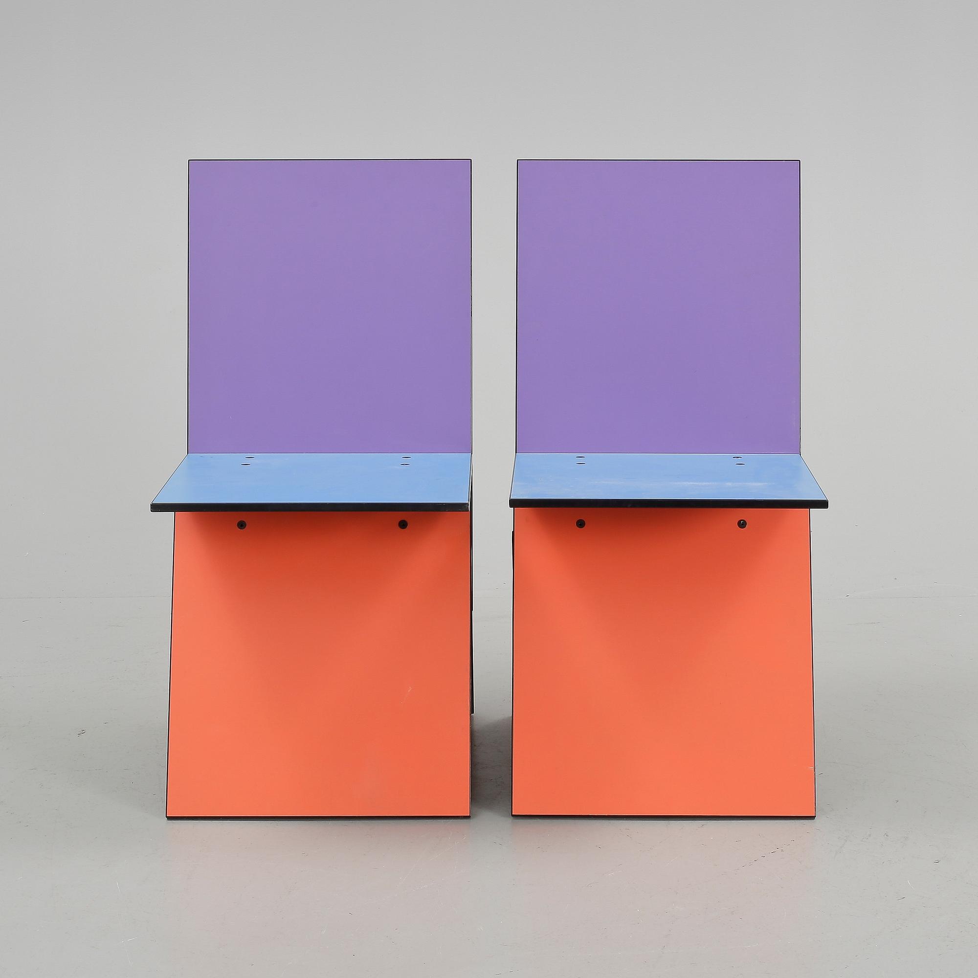 STOLAR, ett par, "Vilbert", Verner Panton, Ikea, 1993/94.