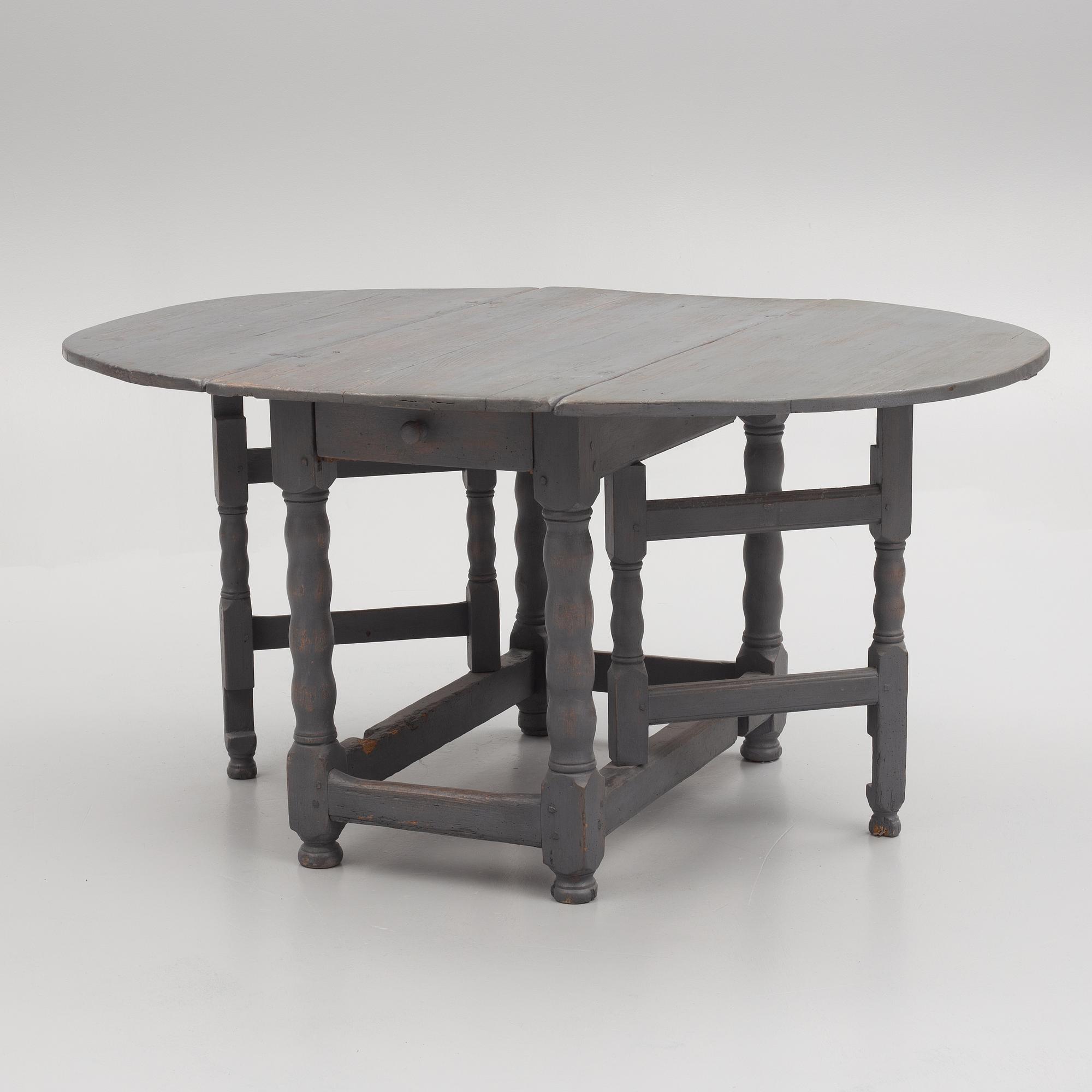 A gate leg table, Sweden, 18th century.