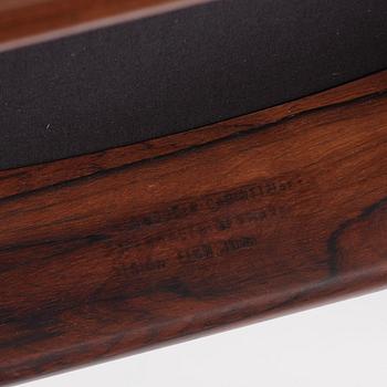 Finn Juhl, a rosewood "Egyptian" chair model FJ49, cabinetmaker Niels Vodder, Copenhagen, 1950s-60s.