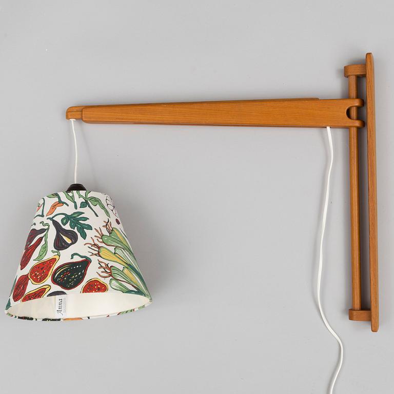 A 20th century teal wall light from Steneby.