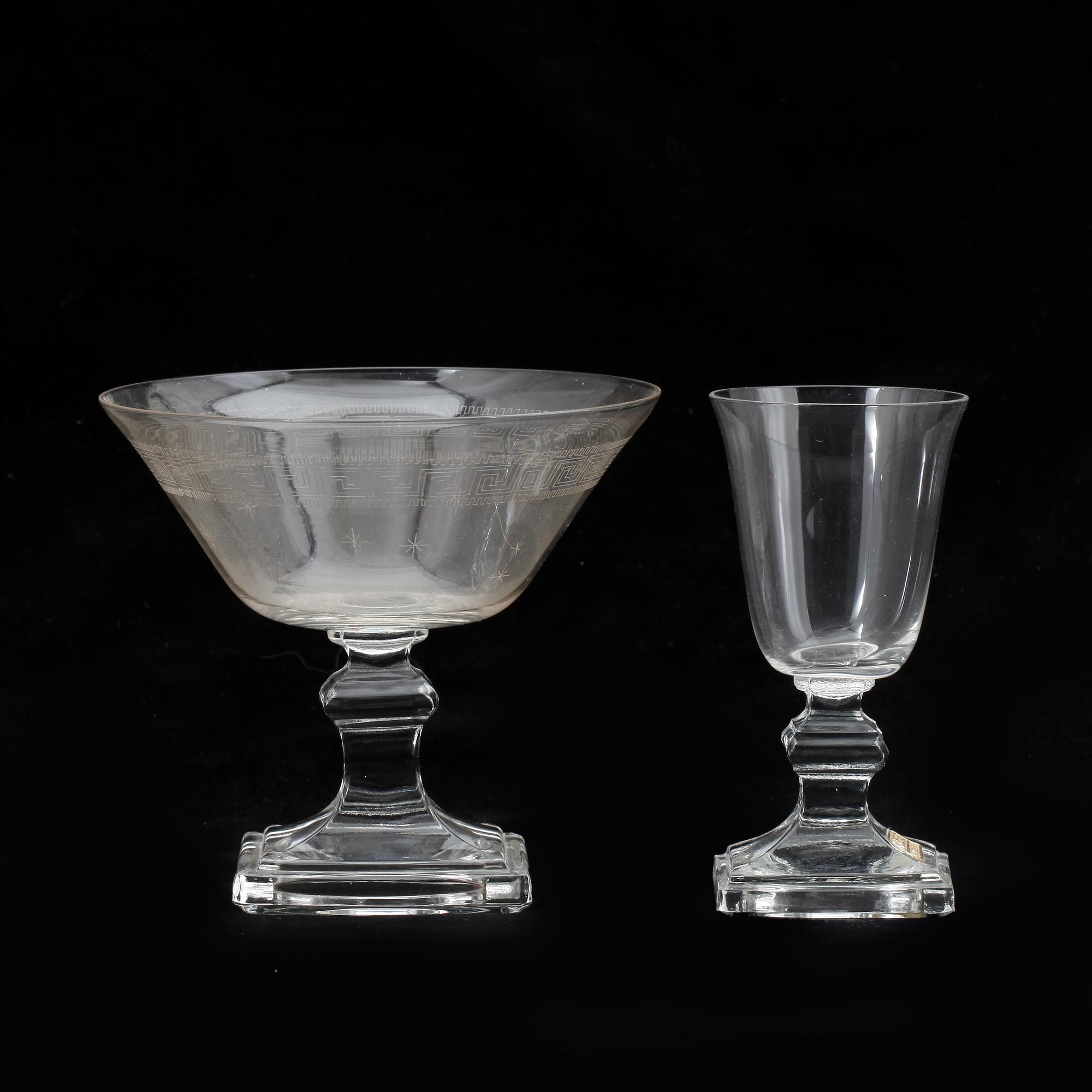 GLASSERVIS, 17 st, Pukeberg, 1920-tal.