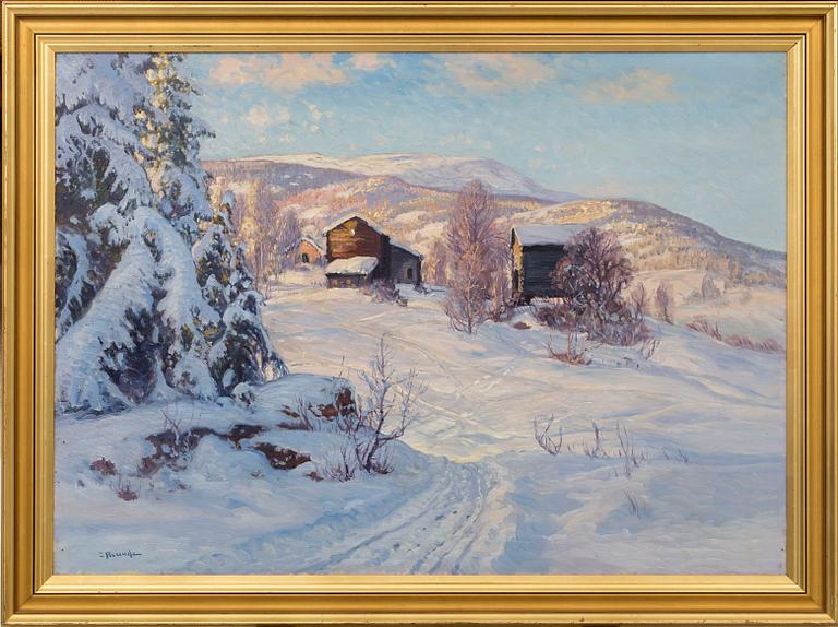 CARL BRANDT, oil on canvas signed.