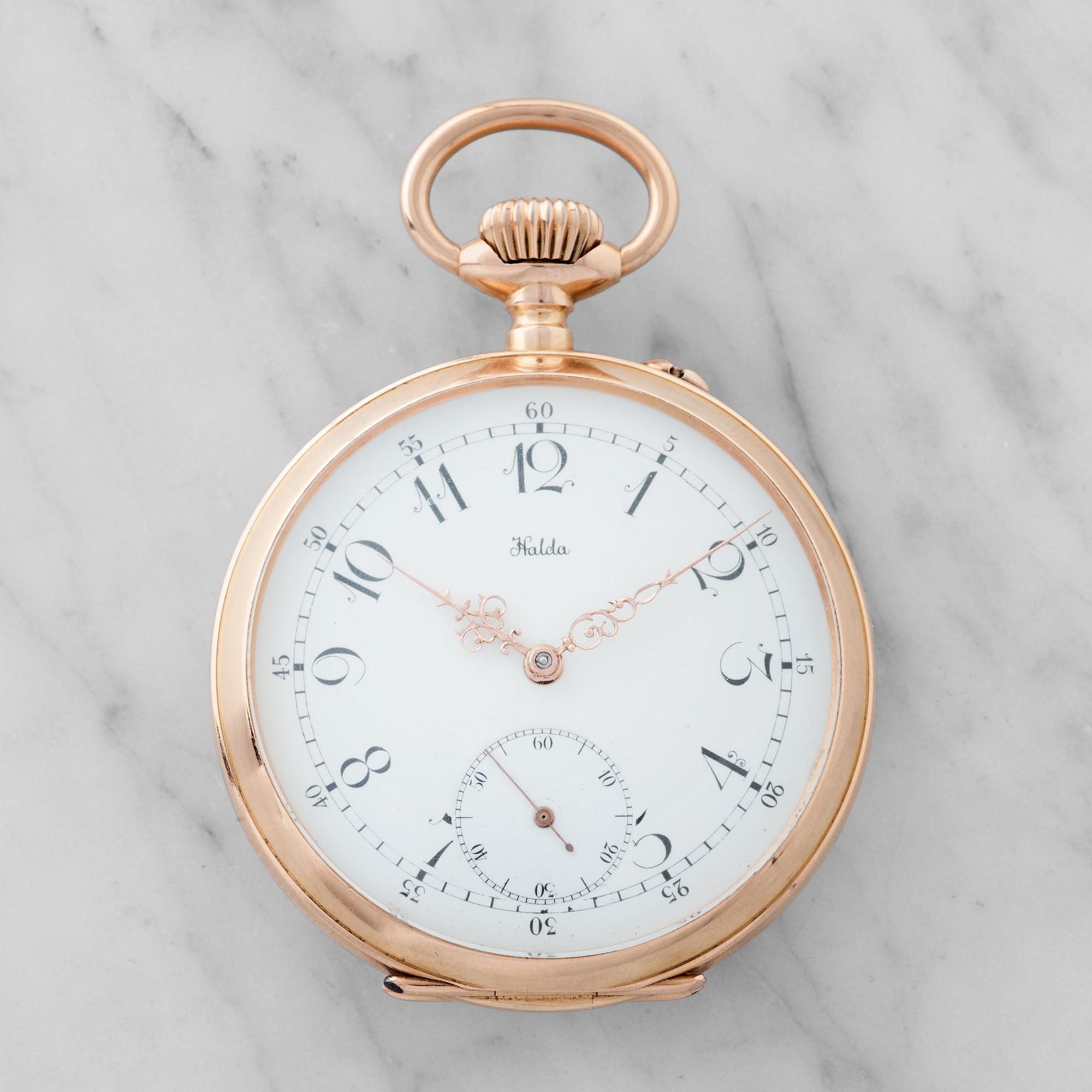 HALDA WATCH FACTORY, pocket watch, 49 mm,