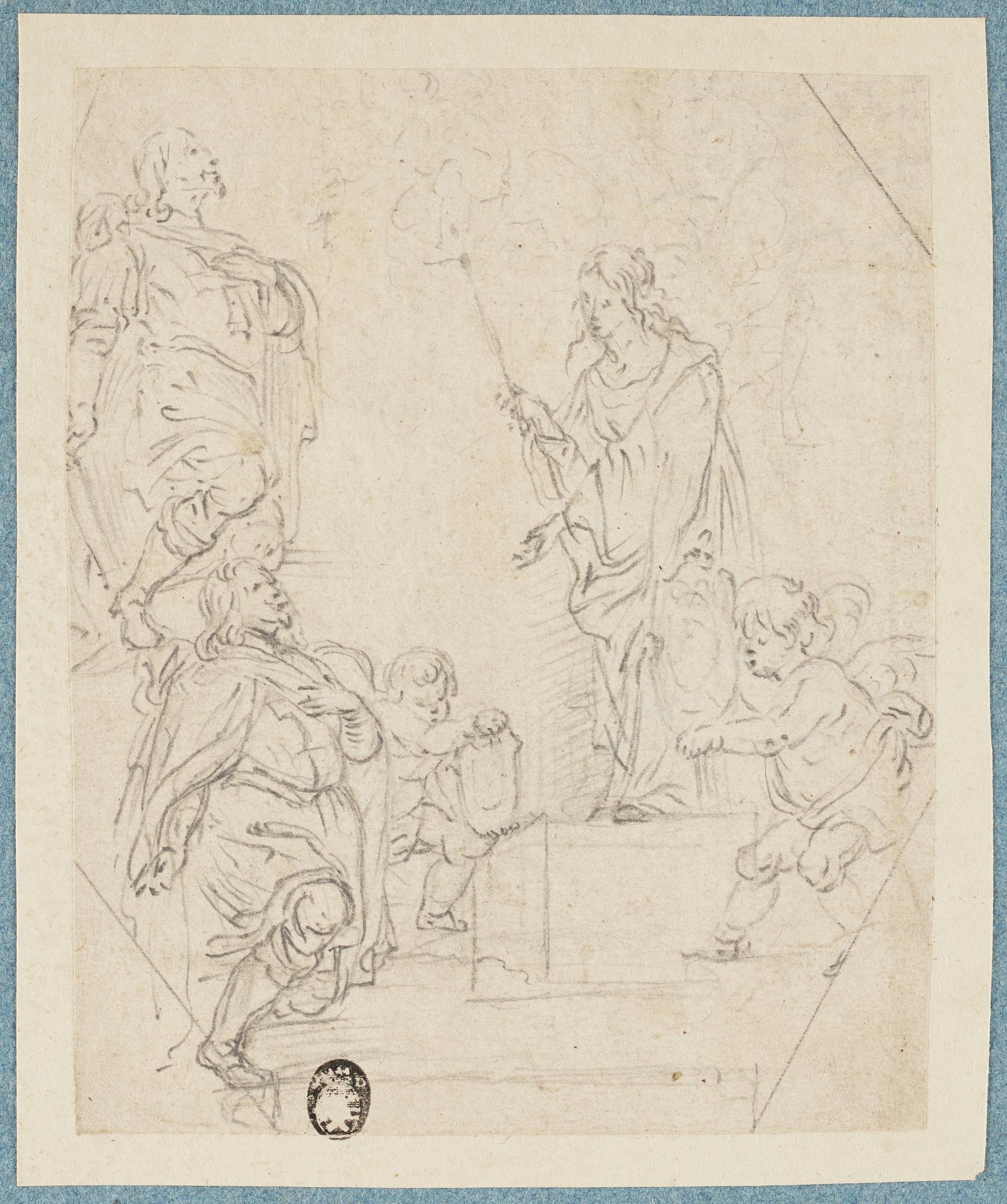 VENETIAN SCHOOL, unsigned. pencil 13.5 x 11 cm.