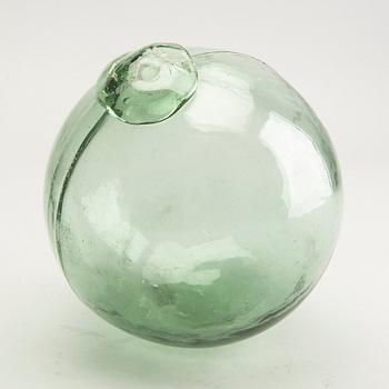 A group of five persian glass bottles and a ball, 19th/20th Century.