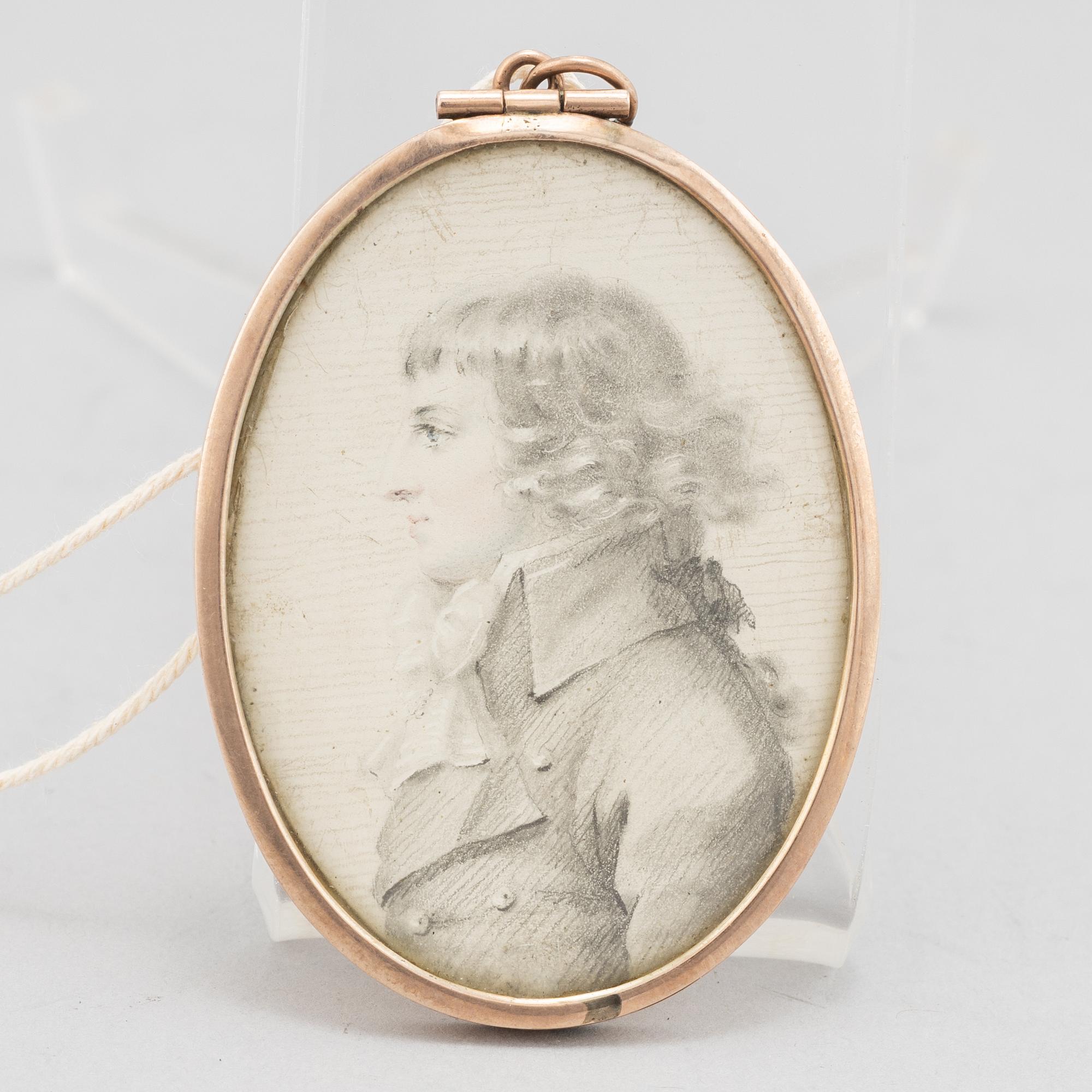 Miniature, attributed to John Downman,.