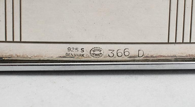 TÄNDARE, silver, Georg Jensen, Danmark, Design Sigvard Bernadotte. Tot vikt 272 gram.